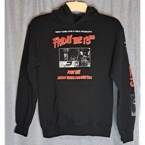 Friday The 13th Part VIII: Jason Takes Manhattan Black Hoodie Men's Small Horror